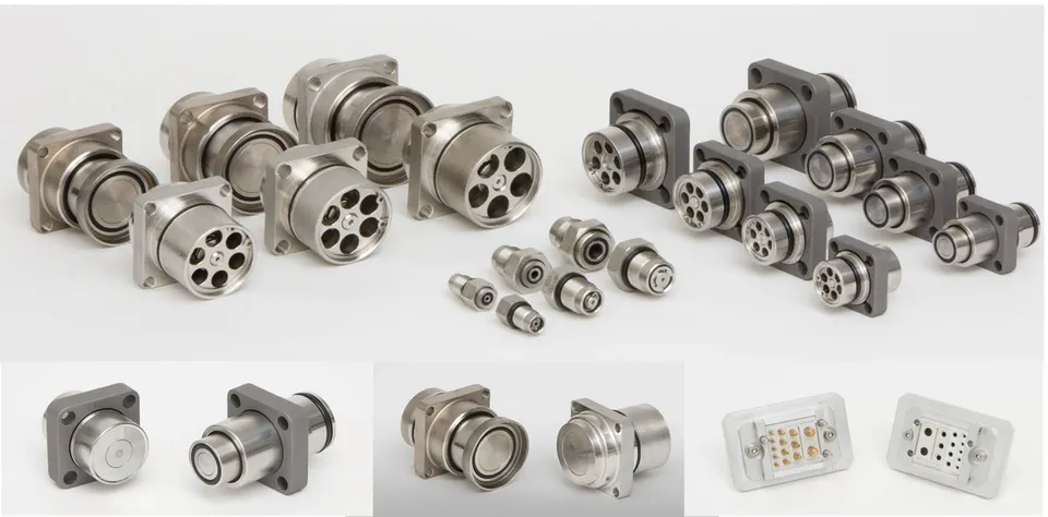 Digital automation icons overlaid on a person interacting with a display